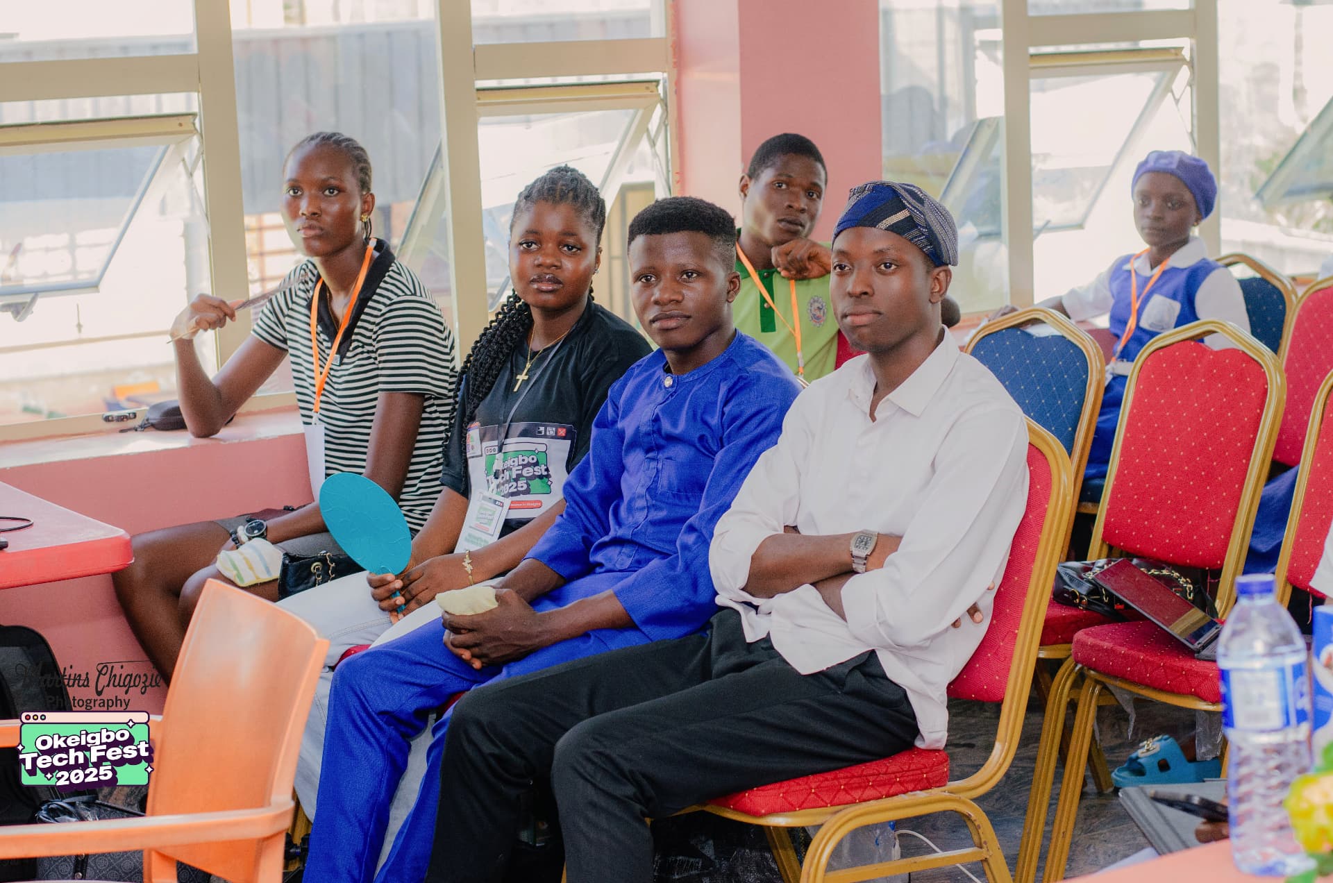 Members of the Okeigbo Tech Circle community at an event